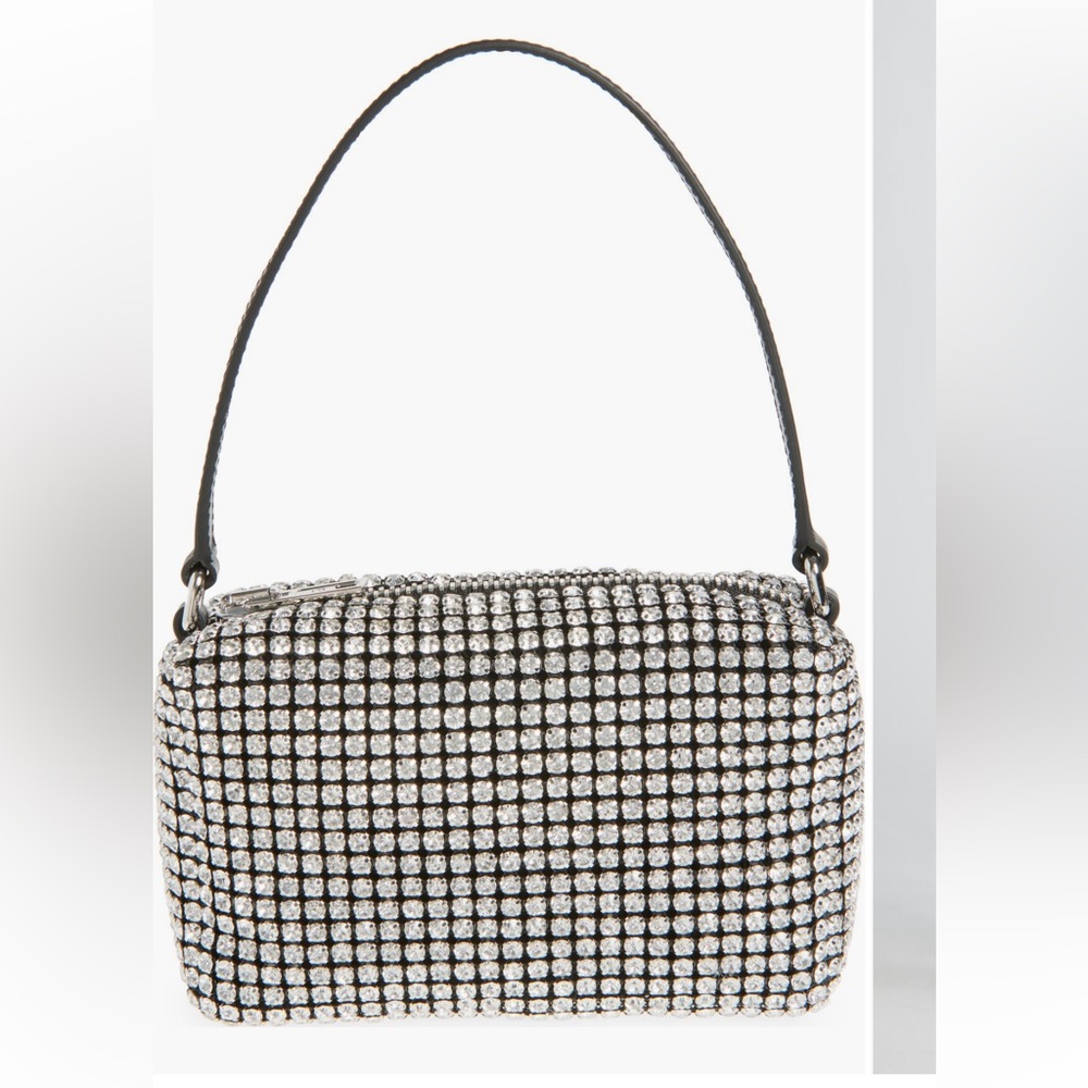 New Alexander Wang Medium Rhinestone Pouch Bag